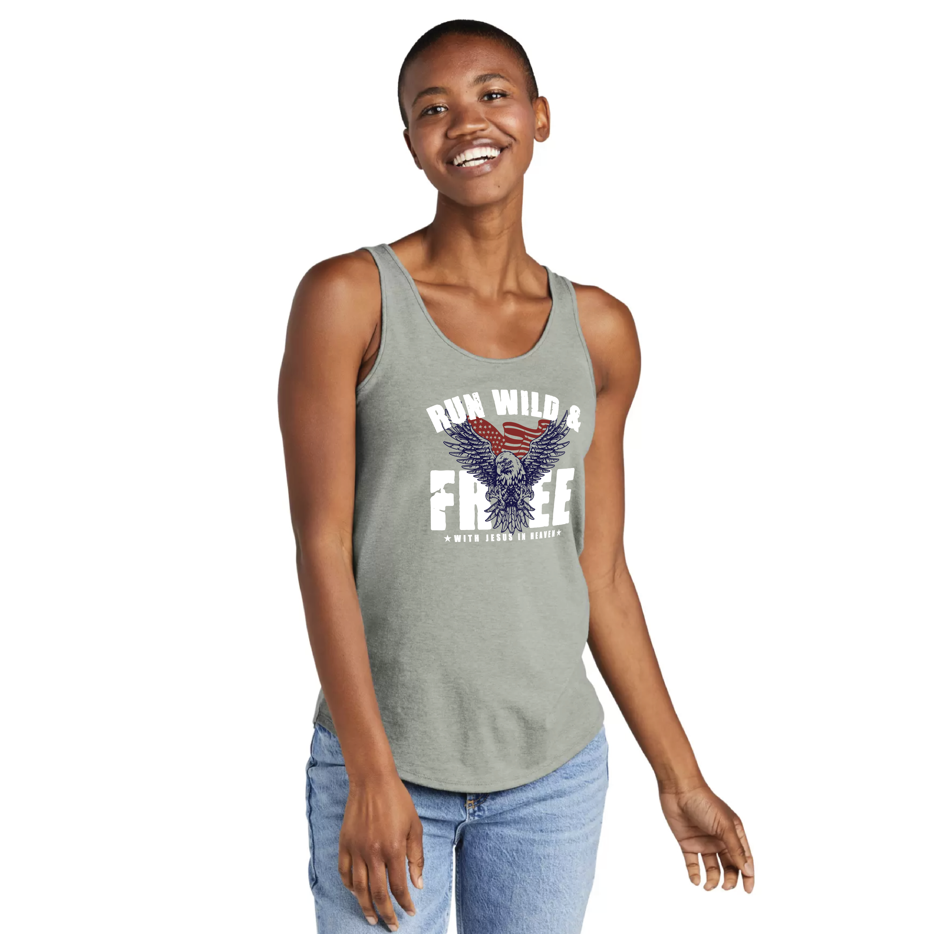 District DT151 - Women's Perfect Tri Relaxed Tank - RWF