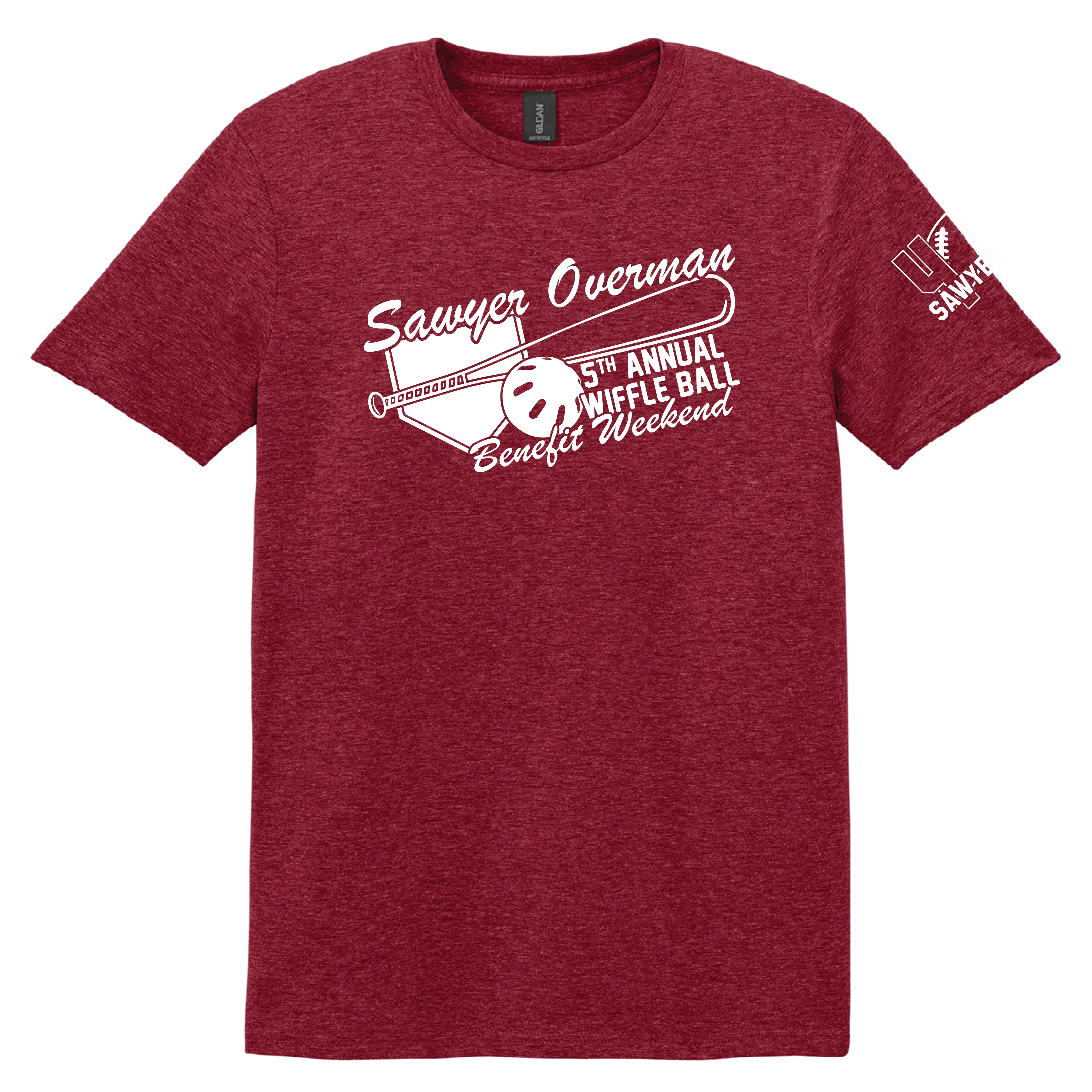 Adult Gildan G640 - Softstyle Unisex T-Shirt - Wiffle ball