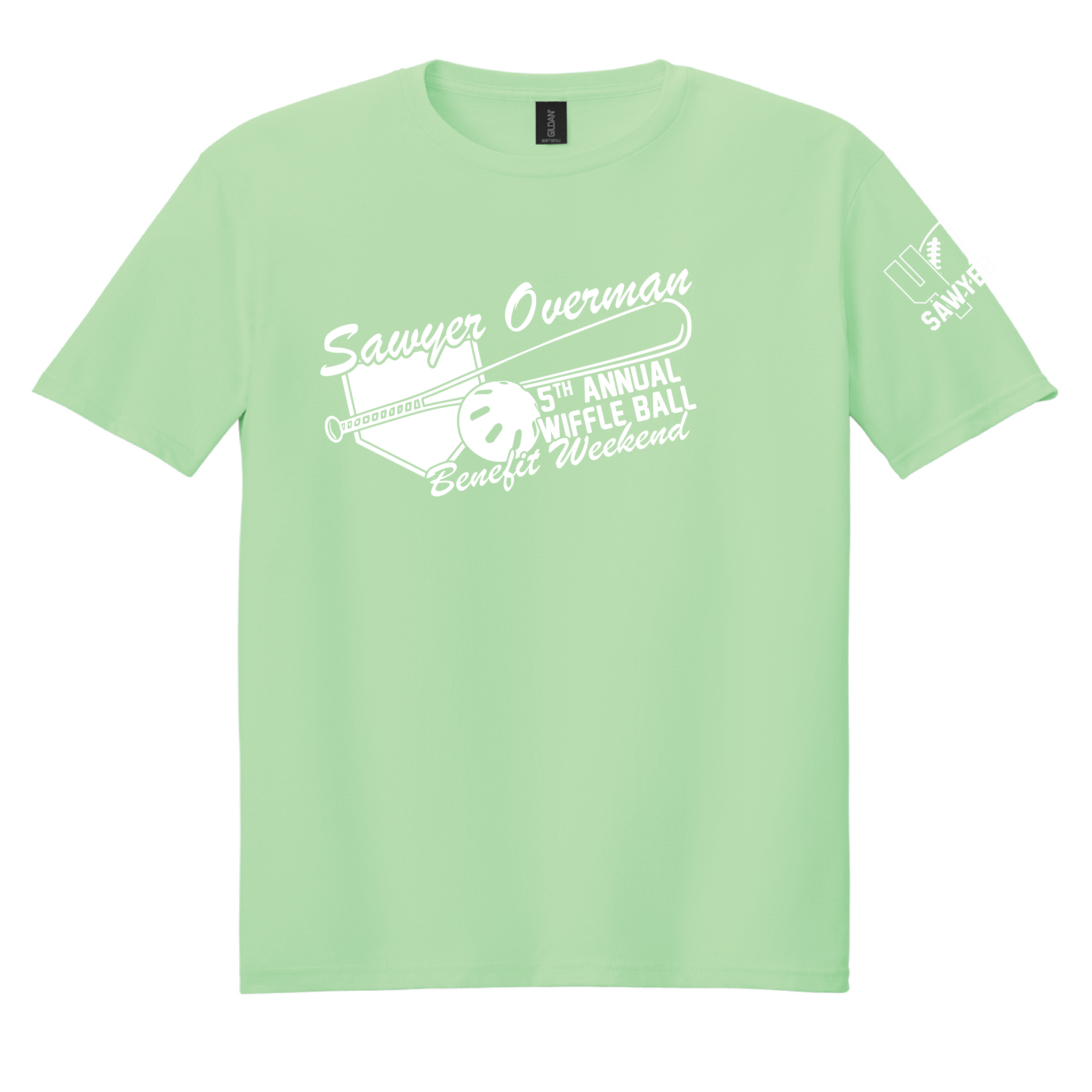 Adult Gildan G640 - Softstyle Unisex T-Shirt - Wiffle ball