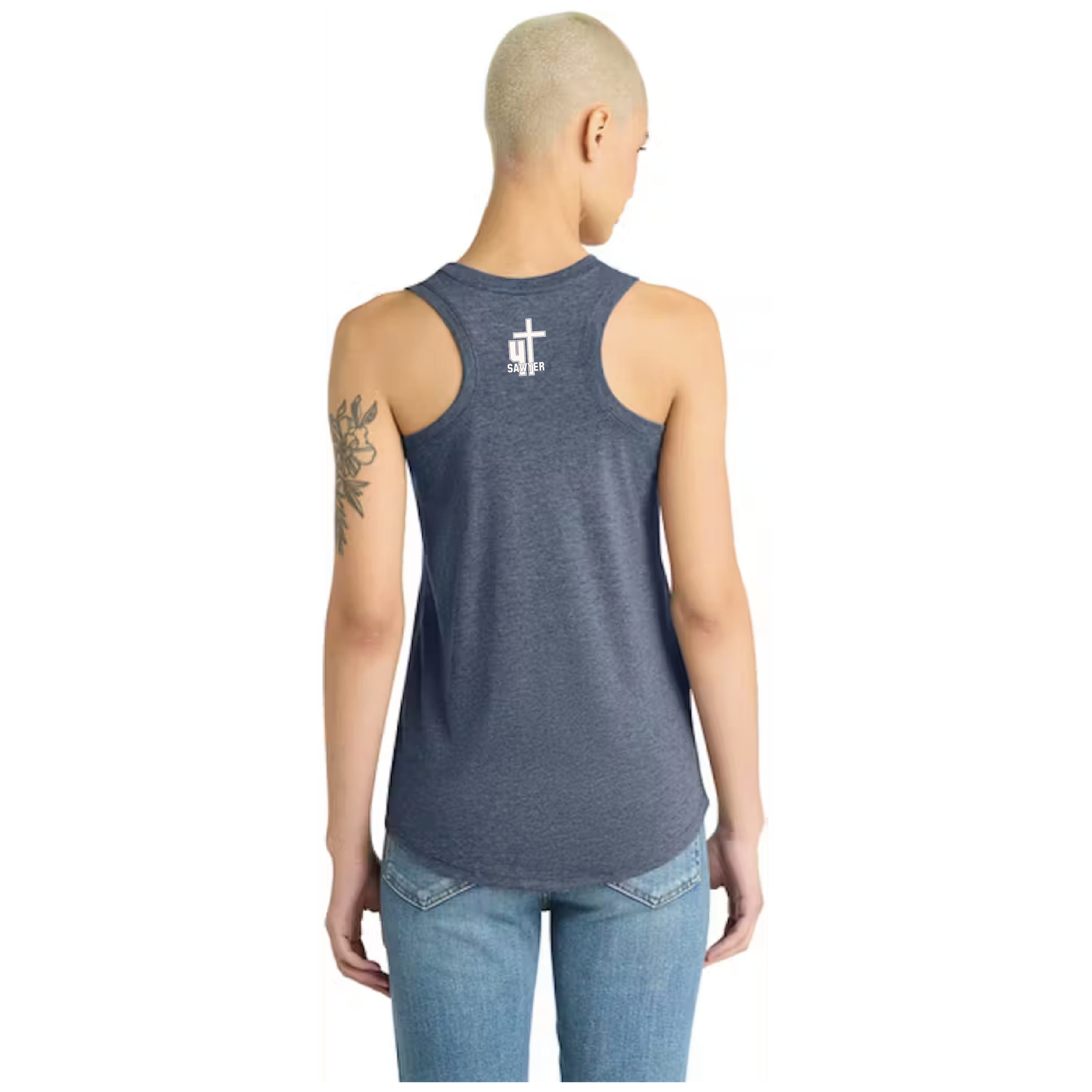 District DM138L - Women's Perfect Tri Racerback Tank - US