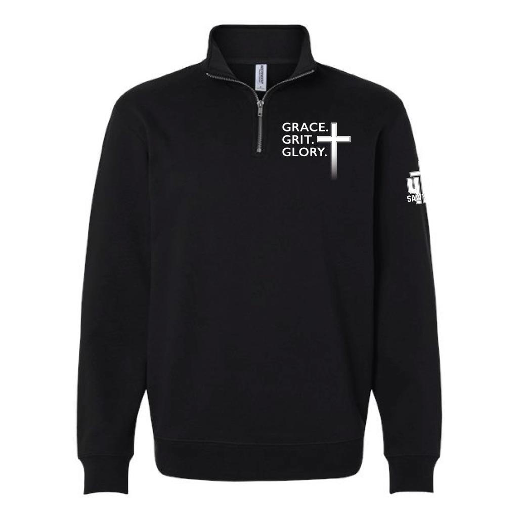 Independent Trading SS4600QZ Unisex Midweight Quarter-Zip Pullover crewneck - GG